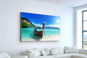 Alu-Dibond-Foto Boot am Strand