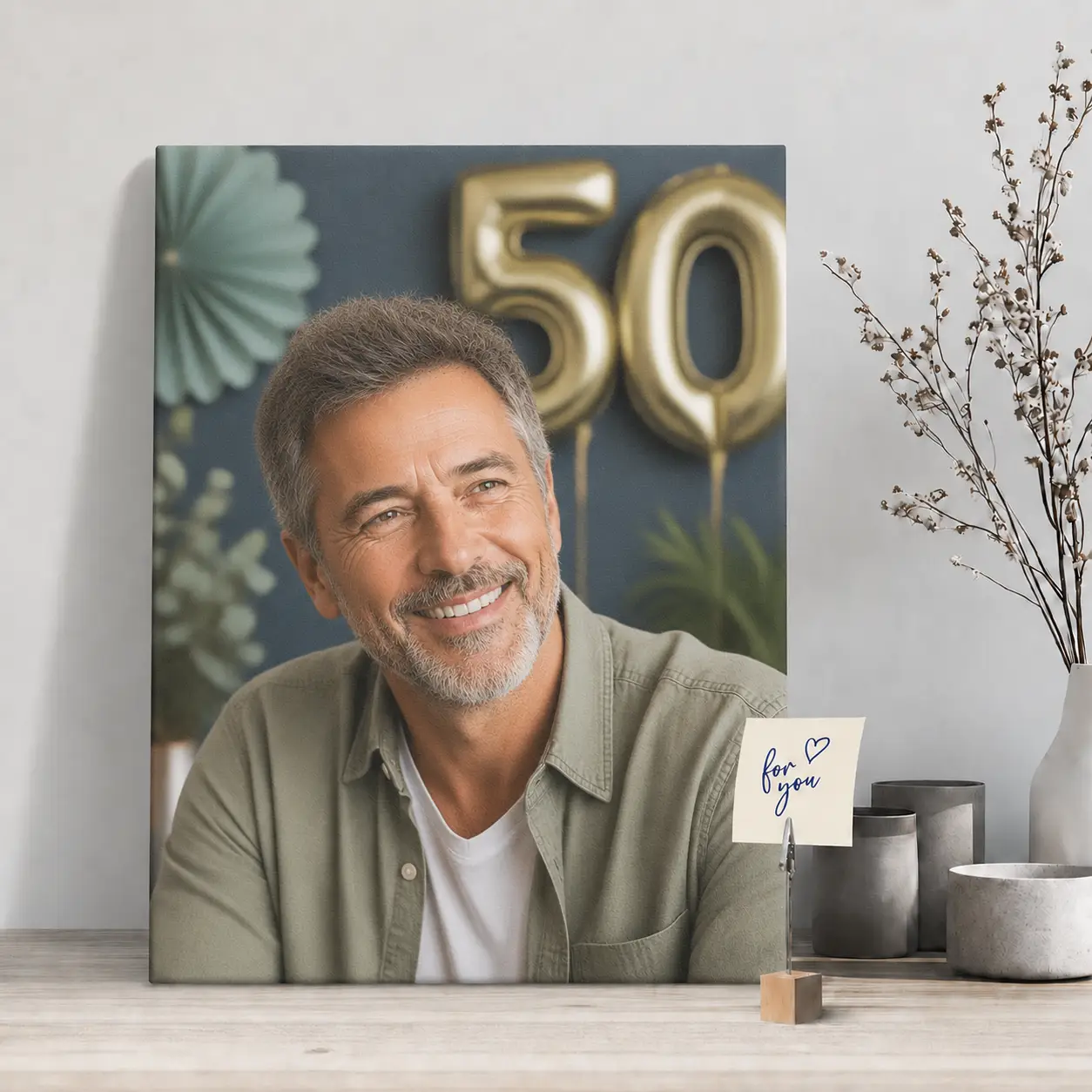 Foto auf Leinwand als Geburtstagsgeschenk