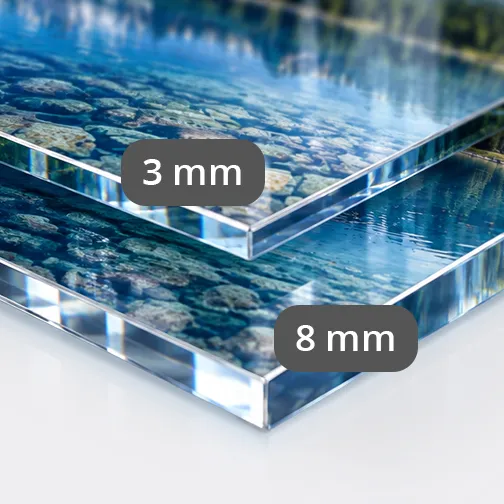 acrylglas details beispiel rand vergleich