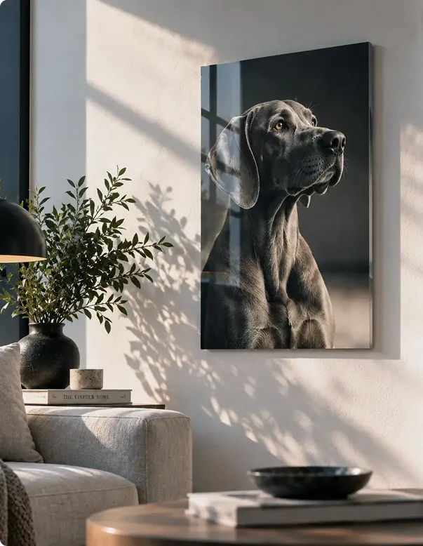 acrylglas wohnraum schmal beispiel 1