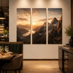 Leinwand-Mehrteiler für Hotel und Gastronomie